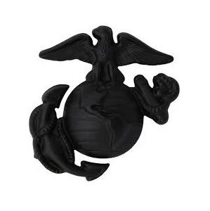 Marine Corps EGA Enlisted Hat Device - Gold Or Black 4 Marine Corps EGA Enlisted Hat Device - Gold Or Black - Image 2