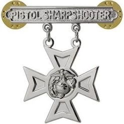 Marine Corps Pistol Qualification Badge, Sharpshooter