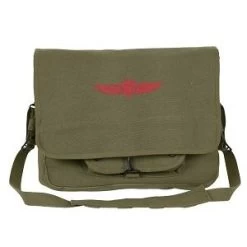 Military HW Canvas Israeli Paratrooper Messenger Bag -GI - Army Issue Surplus Store military israeli paratrooper bag w jump wings 8