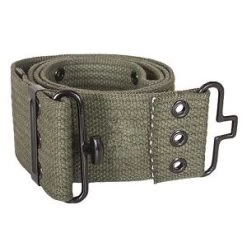 Military Style Canvas Pistol Belt With Metal Buckle 14 Military Style Canvas Pistol Belt With Metal Buckle -GI - Army Issue Surplus Store olive drab canvas pistol belt 1