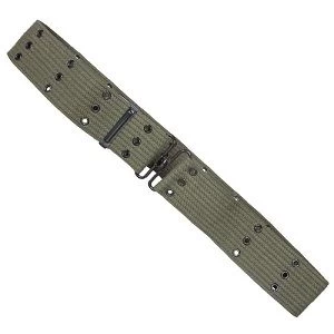 Military Style Canvas Pistol Belt With Metal Buckle 4 Military Style Canvas Pistol Belt With Metal Buckle - Image 2