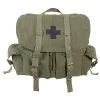 Army Green Vintage Backpack W/Medic Cross -GI - Army Issue Surplus Store olive vintage backpack with cross