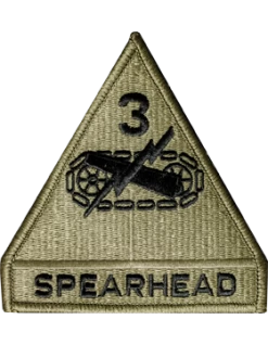 3rd Armor Division With Tab Scorpion Patch With Fastener
