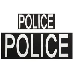 Police Back Patch Set