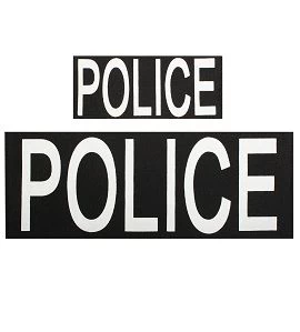 Police Back Patch Set 3 Police Back Patch Set