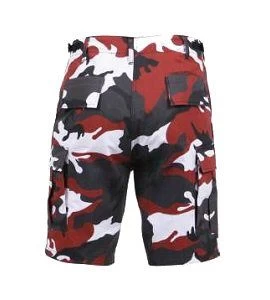 Red Camo Shorts, Button Fly, 6 Pockets, Perfect Fit - BDU Shorts 5 Red Camo Shorts, Button Fly, 6 Pockets, Perfect Fit - BDU Shorts - Image 3