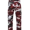 Red Camo Cargo Pants -GI - Army Issue Surplus Store red camo cargo pants front view