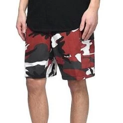 Red Camo Shorts, Button Fly, 6 Pockets, Perfect Fit - BDU Shorts 10 Red Camo Shorts, Button Fly, 6 Pockets, Perfect Fit - BDU Shorts -GI - Army Issue Surplus Store red camo cargo shorts