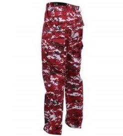 Red Digital Camo Cargo Pants