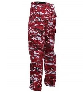 Red Digital Camo Cargo Pants 3 Red Digital Camo Cargo Pants