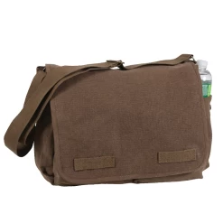 Vintage Unwashed Cotton Canvas Messenger Bag -GI - Army Issue Surplus Store rot242