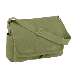 Vintage Unwashed Cotton Canvas Messenger Bag -GI - Army Issue Surplus Store rot244