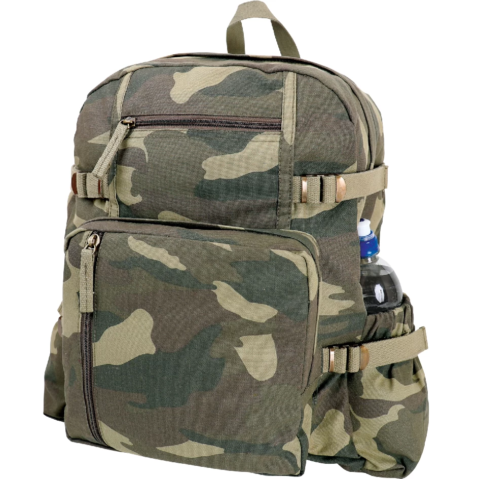 Vintage Jumbo Canvas Backpack Rucksack 7 Vintage Jumbo Canvas Backpack Rucksack - Image 5