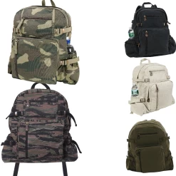 Vintage Jumbo Canvas Backpack Rucksack