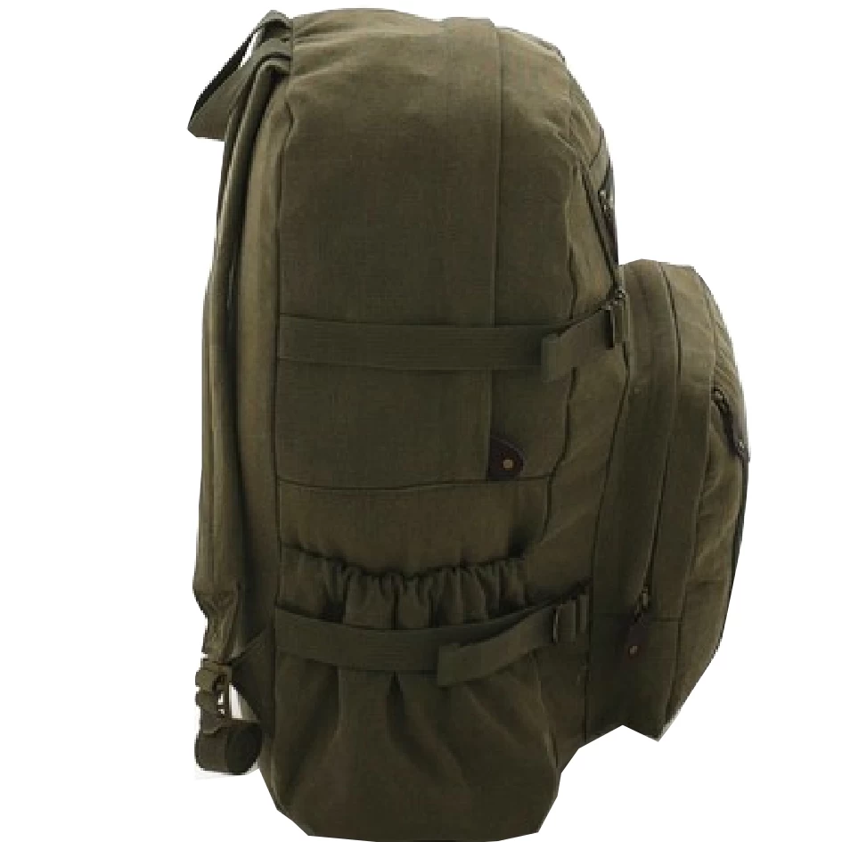 Vintage Jumbo Canvas Backpack Rucksack 10 Vintage Jumbo Canvas Backpack Rucksack - Image 8