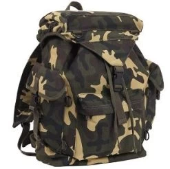Woodland Camo Canvas Outdoorsman Rucksack 8 Woodland Camo Canvas Outdoorsman Rucksack -GI - Army Issue Surplus Store rothco outdoorsman backpack 2306 a