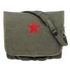 Vintage Paratrooper Shoulder Bag W/Red Star -GI - Army Issue Surplus Store shoulder bag with red star