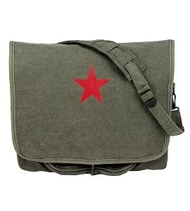 Vintage Paratrooper Shoulder Bag W/Red Star 3 Vintage Paratrooper Shoulder Bag W/Red Star