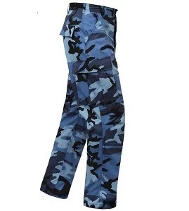Sky Blue Camouflage BDU Pants 4 Sky Blue Camouflage BDU Pants - Image 2