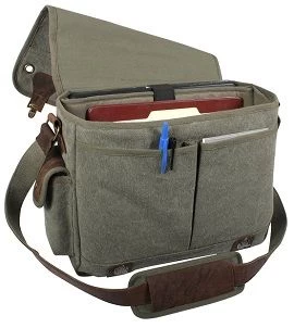 Leather & Canvas Trailblazer Laptop Bag 4 Leather & Canvas Trailblazer Laptop Bag - Image 2