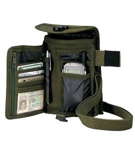 Canvas Travel Passport Portfolio Organizer Bag 4 Canvas Travel Passport Portfolio Organizer Bag - Image 2