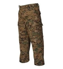 Vat Dyed Digital Woodland Camo BDU Pants