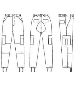 Vat Dyed Digital Woodland Camo BDU Pants 4 Vat Dyed Digital Woodland Camo BDU Pants - Image 2