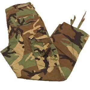 Used US GI Military Issue Woodland Camo BDU Pants 3 Used US GI Military Issue Woodland Camo BDU Pants