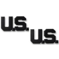 Army U.S. Letters Branch Insignia - Officer And Enlisted 8 Army U.S. Letters Branch Insignia - Officer And Enlisted -GI - Army Issue Surplus Store us letters branch insignia officer black
