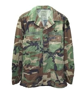 US GI Military Issue Used Woodland Camo BDU Shirts 5 US GI Military Issue Used Woodland Camo BDU Shirts - Image 3