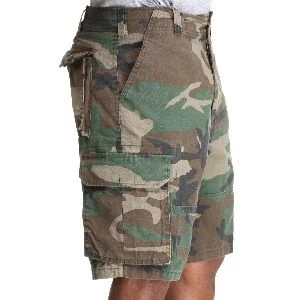 Woodland Camo Vintage Paratrooper, Six Pockets, Zipper Fly - Cargo Shorts 8 Woodland Camo Vintage Paratrooper, Six Pockets, Zipper Fly - Cargo Shorts - Image 6