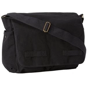 Black Classic HW Cotton Canvas Messenger Bag 3 Black Classic HW Cotton Canvas Messenger Bag