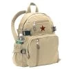 Vintage Khaki W/Red Star Military Canvas Mini Backpack -GI - Army Issue Surplus Store vintage compact backpack khaki with star 1