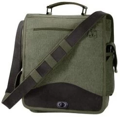 Stone Washed Vintage M51 Classic Messenger Bag W/Leather Accents