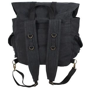 Large Vintage Canvas Weekender Military Backpack 5 Large Vintage Canvas Weekender Military Backpack - Image 3