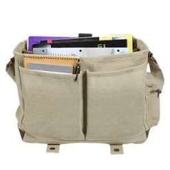Vintage Canvas Pathfinder Laptop Bag 14 Vintage Canvas Pathfinder Laptop Bag -GI - Army Issue Surplus Store vintage canvas pathfinder laptop bag with leather accents 9691 khaki b