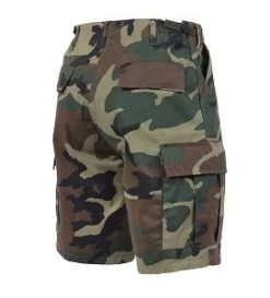Woodland Camo, Six Pockets, Button Fly, Perfect Fit - BDU Shorts 8 Woodland Camo, Six Pockets, Button Fly, Perfect Fit - BDU Shorts -GI - Army Issue Surplus Store woodland camo shorts back
