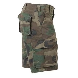 Woodland Camo Vintage Paratrooper, Six Pockets, Zipper Fly - Cargo Shorts 4 Woodland Camo Vintage Paratrooper, Six Pockets, Zipper Fly - Cargo Shorts - Image 2