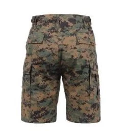 Woodland Digital Camo, Button Fly, 6 Pockets, Perfect Fit - BDU Shorts -GI - Army Issue Surplus Store woodland digital camo bdu shorts back 1