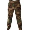 Camouflage BDU Pants - 100% Cotton Ripstop Camo Button Fly, Six Pockets, Bellowed Pockets -GI - Army Issue Surplus Store woodland camo bdu pants